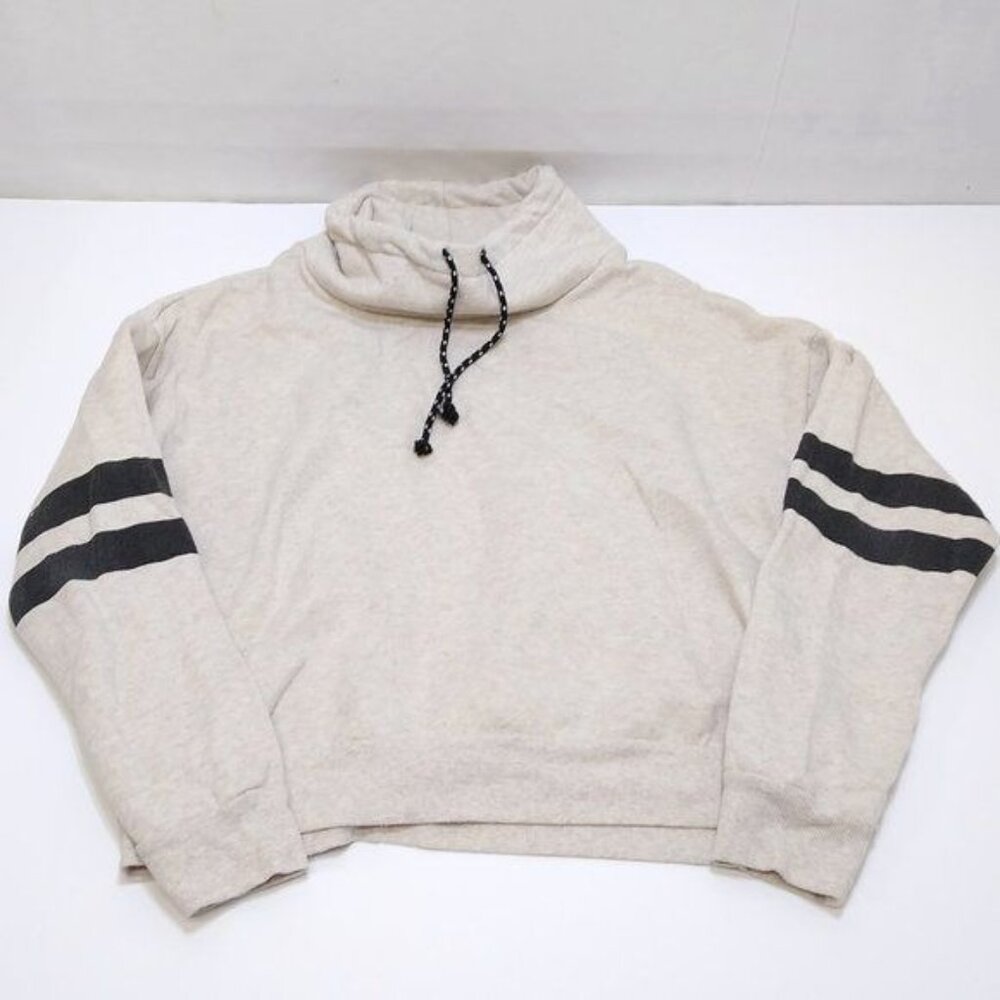 Fitz + Eddi Pullover Sweater Turtleneck w/ Pull String Measures As 46" Large
